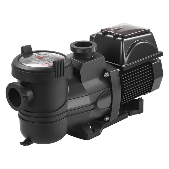 Variable Speed Pool Pump, 1.5HP, 132GPM, Self-Priming, Timer