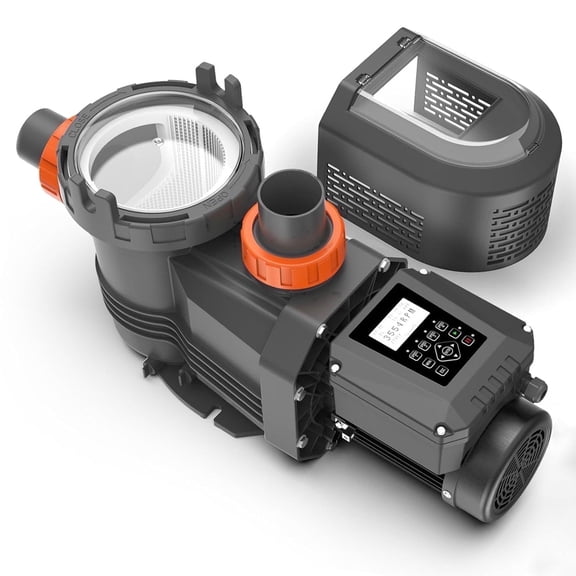 Variable Speed Pool Pump In/Above Pool Pump Energy Efficient High Flow Powerful Self Primming Swimming Pool Pumps with Filter Basket, 9117GPH