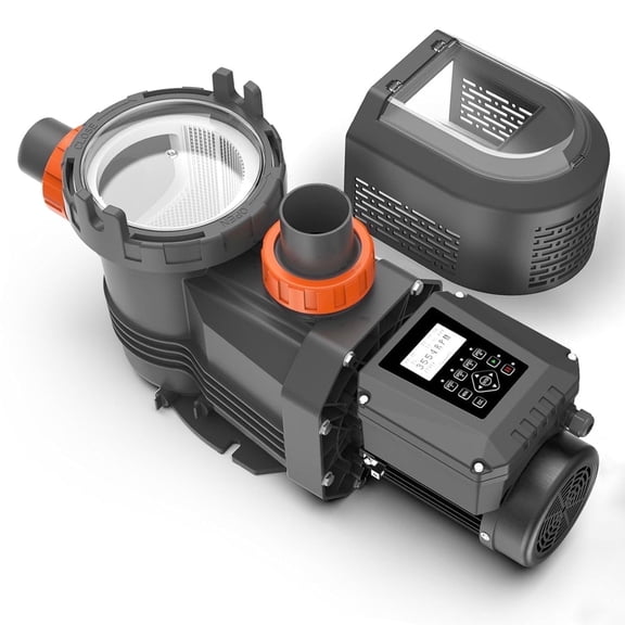 Variable Speed Pool Pump In/Above Pool Pump Energy Efficient High Flow Powerful Self Primming Swimming Pool Pumps with Filter Basket, 9117GPH