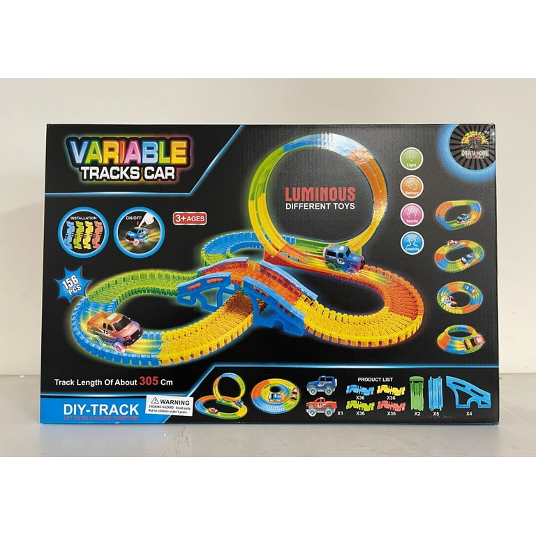 Variable Tracks Car DIY Track Set 156 Pieces