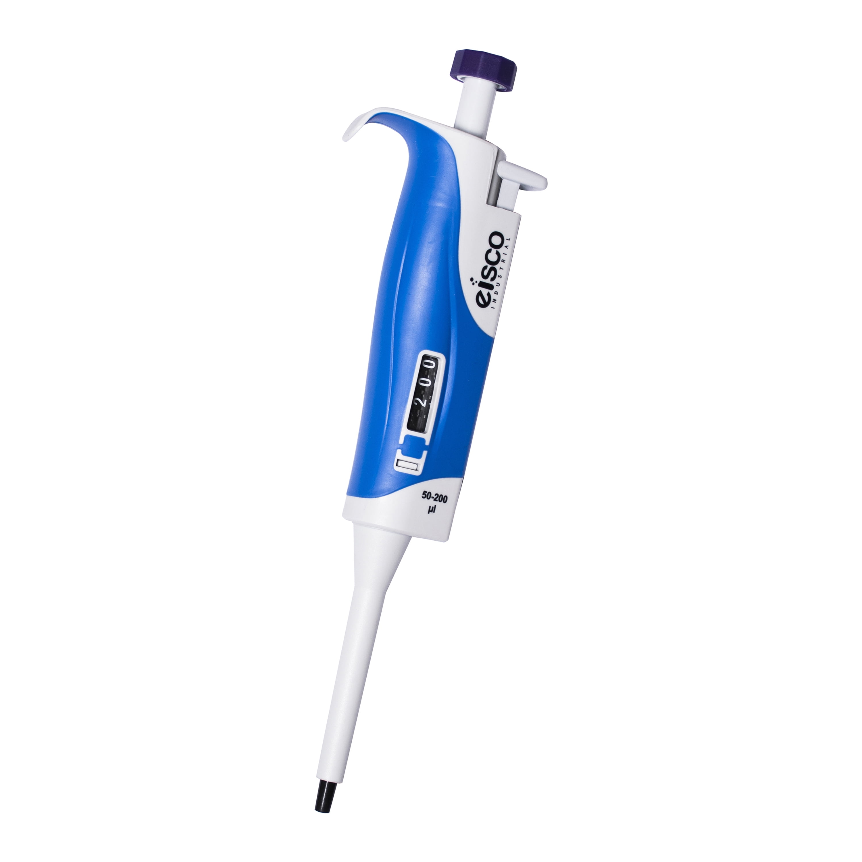 Variable Volume Micropipette - Fully Autoclavable - 50-200uL Volume Range - 1uL Increments - Includes Calibration Report - Eisco Labs