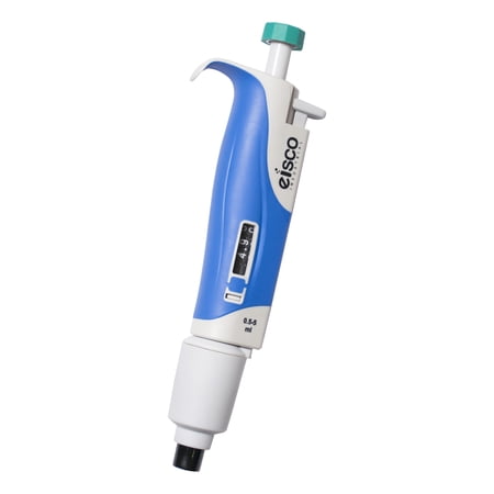 Variable Volume Micropipette - Fully Autoclavable - 500-5000uL Volume Range - 50uL Increments - Includes Calibration Report - Eisco Labs