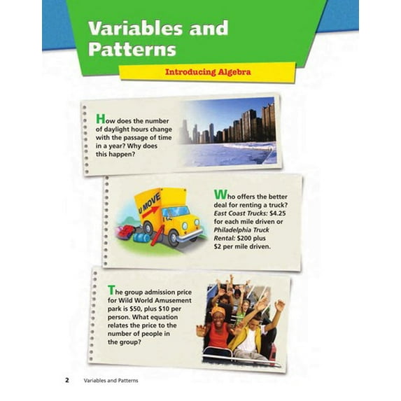 Pre-Owned Variables & Patterns: Introducing Algebra (Connected Mathematics 2 / Grade 7, Teacher's Guide) (Paperback) 0131656430 9780131656437