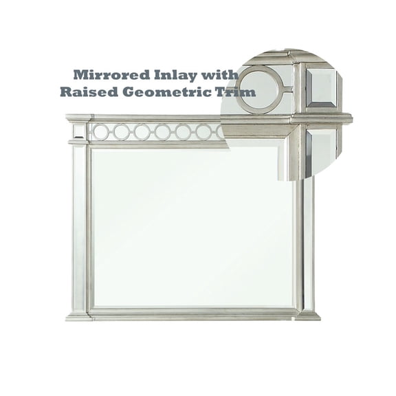 Varian Mirrored Finished Designed Mirror