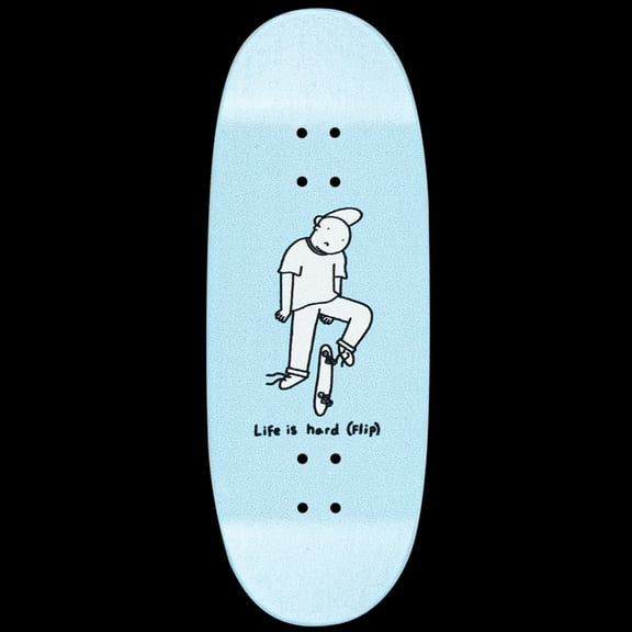 Variant Fingerboard Deck - Life is Hard (Flip) Blue, Popsicle - 34mm