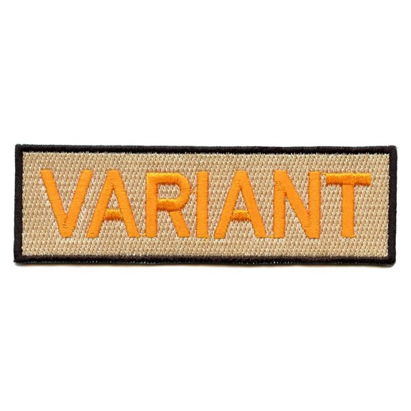 Variant Patch Uniform Box Logo Embroidered Iron On