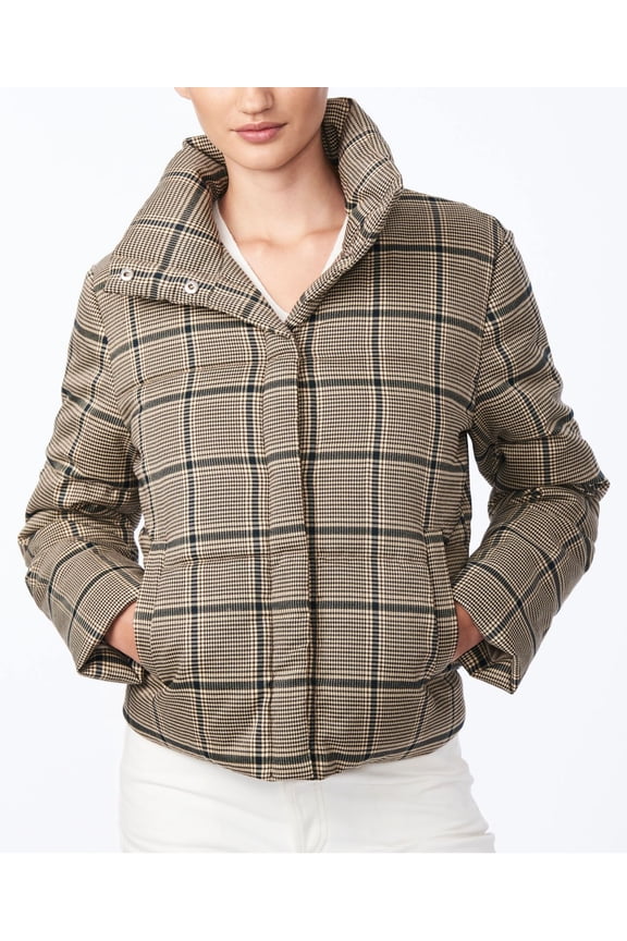 VariationCollection B Juniors’ Cropped Plaid Puffer Coat, Plaid, S