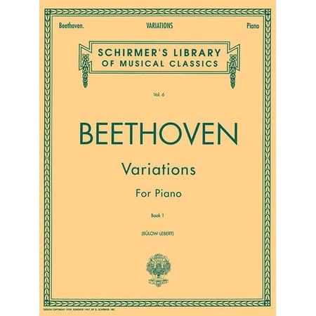 Variations - Book 1: Schirmer Library of Classics Volume 6 Piano Solo (Paperback)