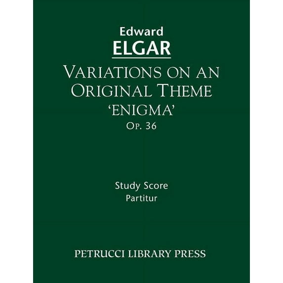 Variations on an Original Theme 'Enigma', Op.36: Study score, (Paperback)
