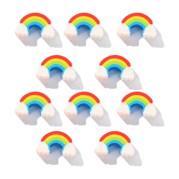 Varied 100 Erasers in Rainbow Colors Thin and Permanent for Learners Artists and Teachers