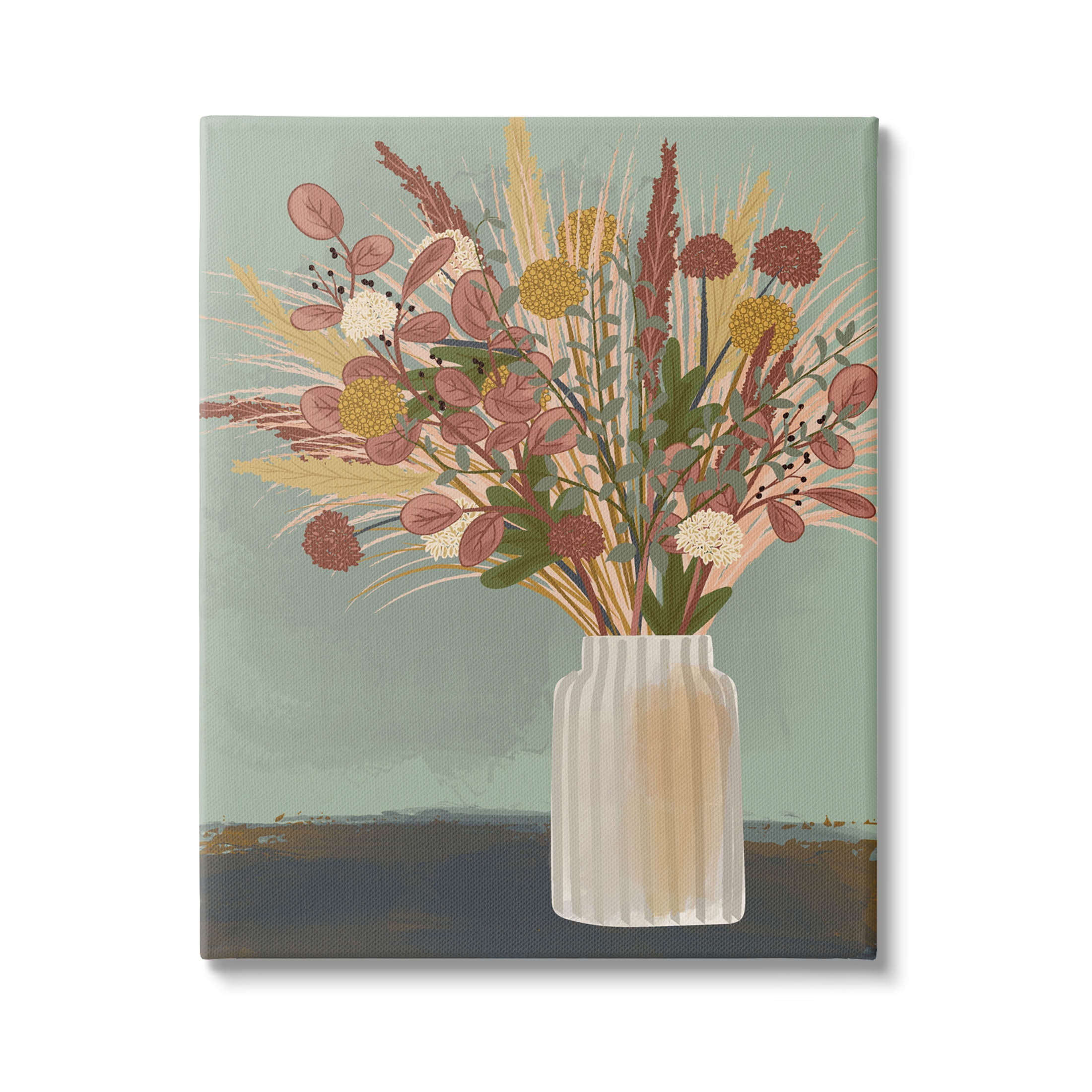 Varied Botanical Sprigs Arrangement Botanical & Floral Graphic Art Gallery Wrapped Canvas Print Wall Art