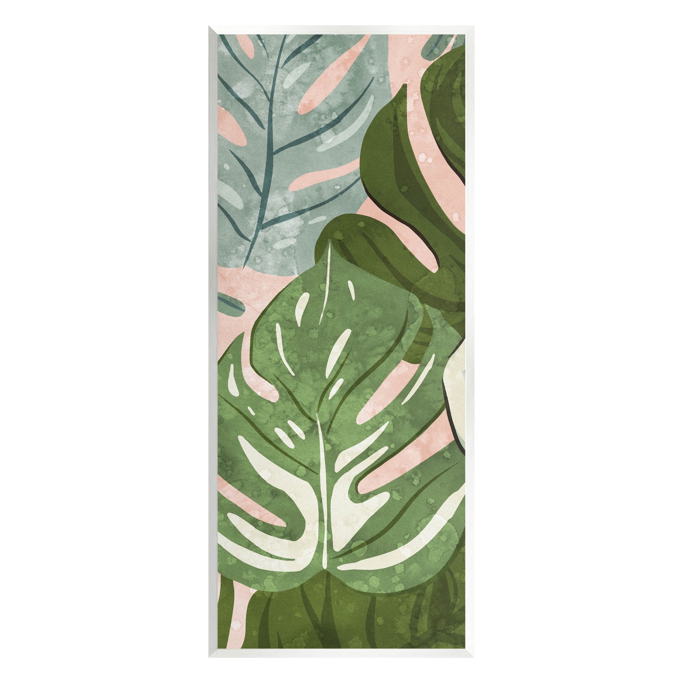 Varied Monstera Leaf Pattern Botanical & Floral Graphic Art Unframed Art Print Wall Art