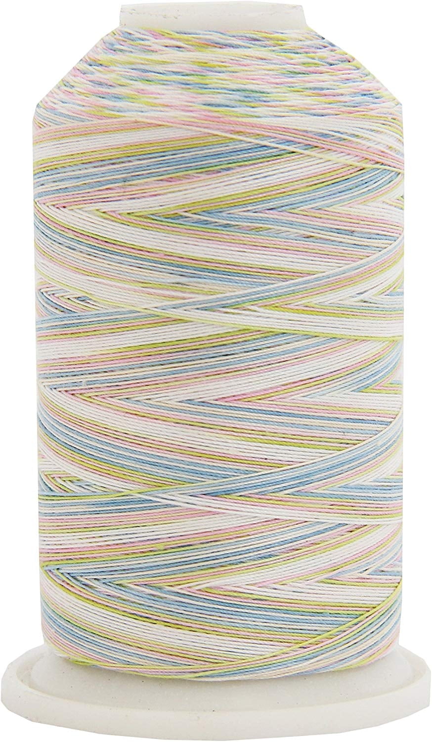 Threadart Multicolor 100% Cotton Thread | Variegated Colors for Quilting, Sewing, and Embroidery | 40/3wt - 600M (660 Yards) Cones | Long Staple Low Lint | Baby Soft Color 2660
