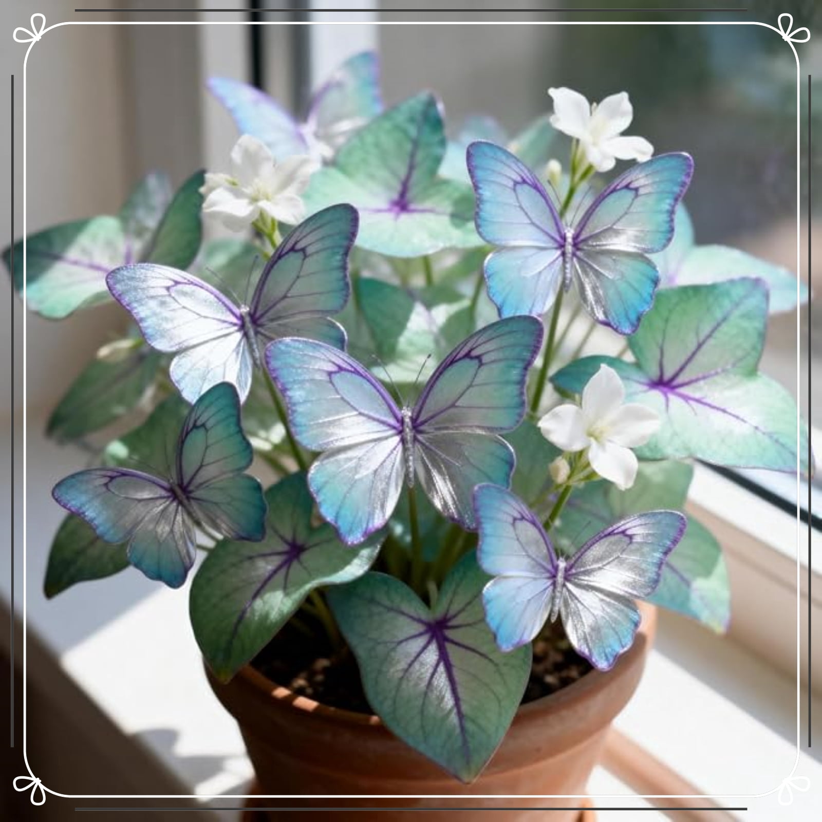 Variegated Blue Hosta Bulbs-Shade-Loving-Hard-Resistant-Ornamental ...