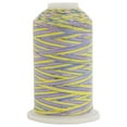 thumbnail image 1 of Threadart Multicolor 100% Cotton Thread | Variegated Colors for Quilting, Sewing, and Embroidery | 40/3wt - 600M (660 Yards) Cones | Long Staple Low Lint | Wildflowers Color 2636, 1 of 8