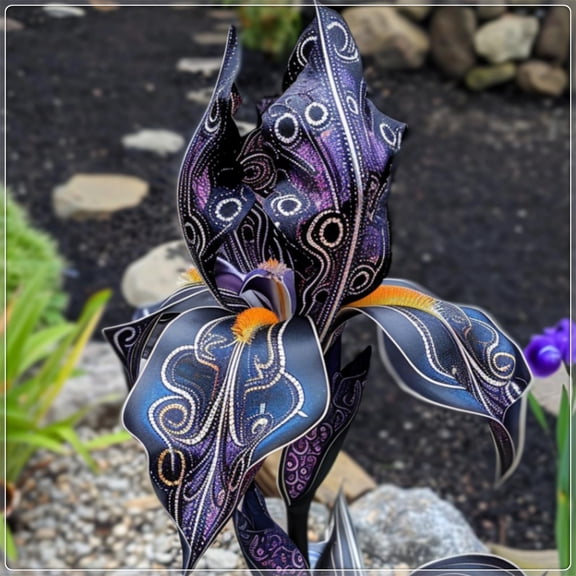 Variegated Iris Flowers Planting Mix-Iridescence-Multicolored Blossoms-Garden-Quick Sprouting-Gorgeous-(Non-Artificial)