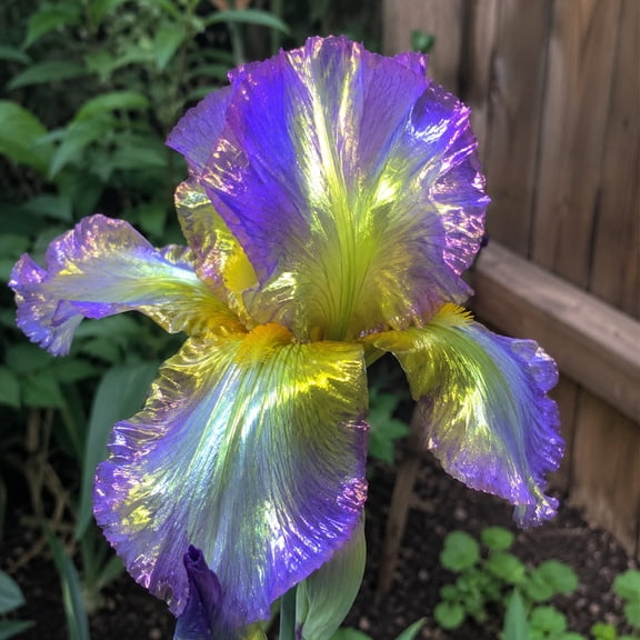 Variegated  Iris Planting--(Non-Artificial)-Easy to Grow & Quick Sprouting, Perfect for Garden Decor