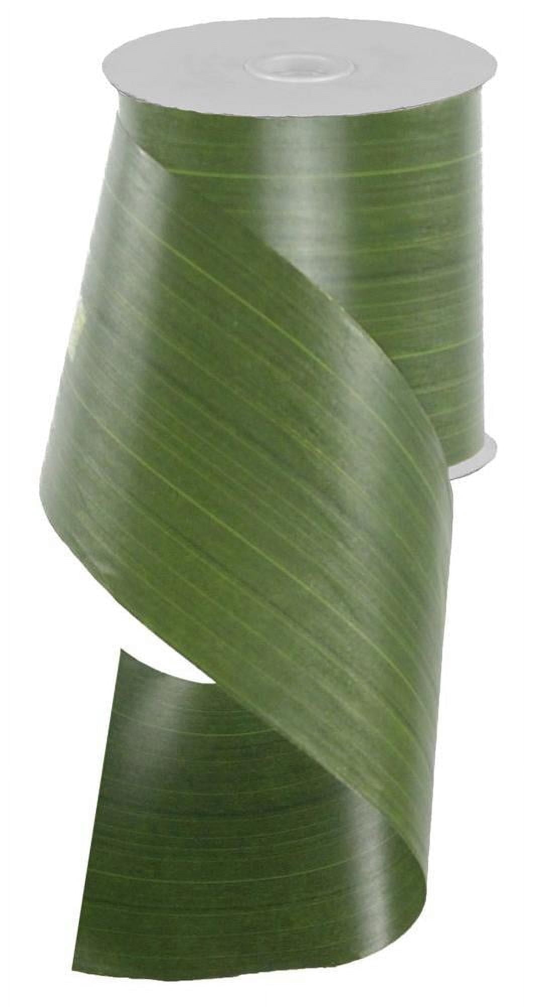 Variegated Moss Green Leaf Ribbon - 4 1/4" x 50 Yards, St. Patrick's Day, St. Paddy's Day, Easter, Spring, Gift Wrapping, Wreaths, Bows, Present, Swag, DIY, Earth Day, Birthday