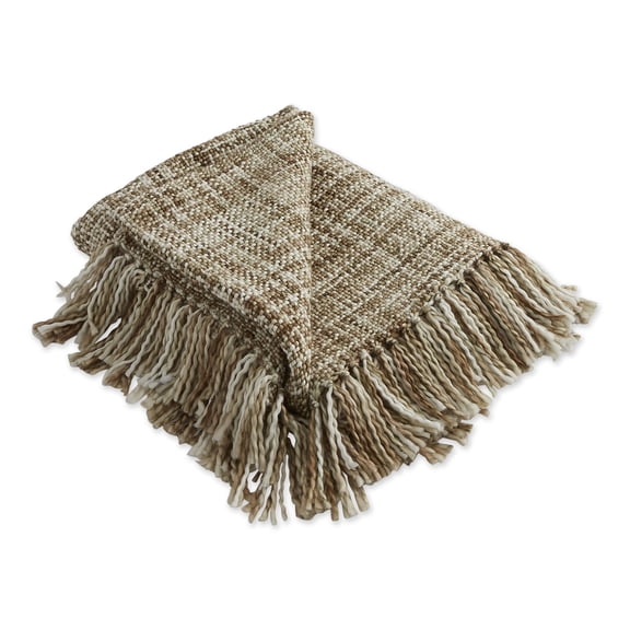 DII Variegated Stone Acrylic Throw 50x60", Stone