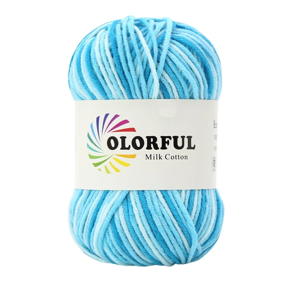 Variegated Yarn, Soft Craft Yarn and Crochet Yarn, 5 Strand Ball for Crochet and DIY Crafts