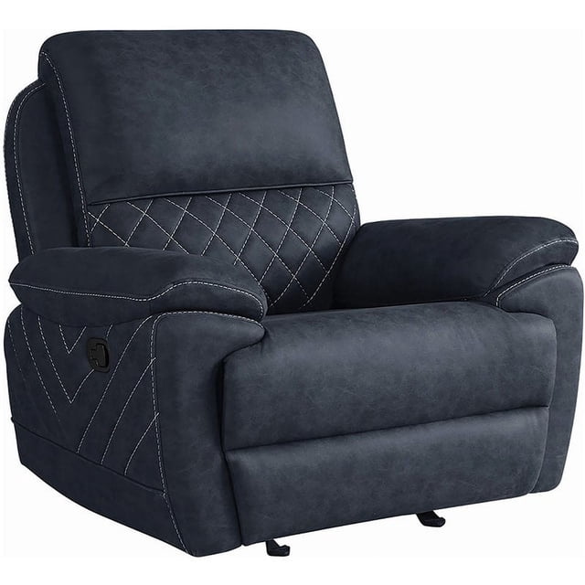 Variel Glider Recliner Blue - Walmart.com