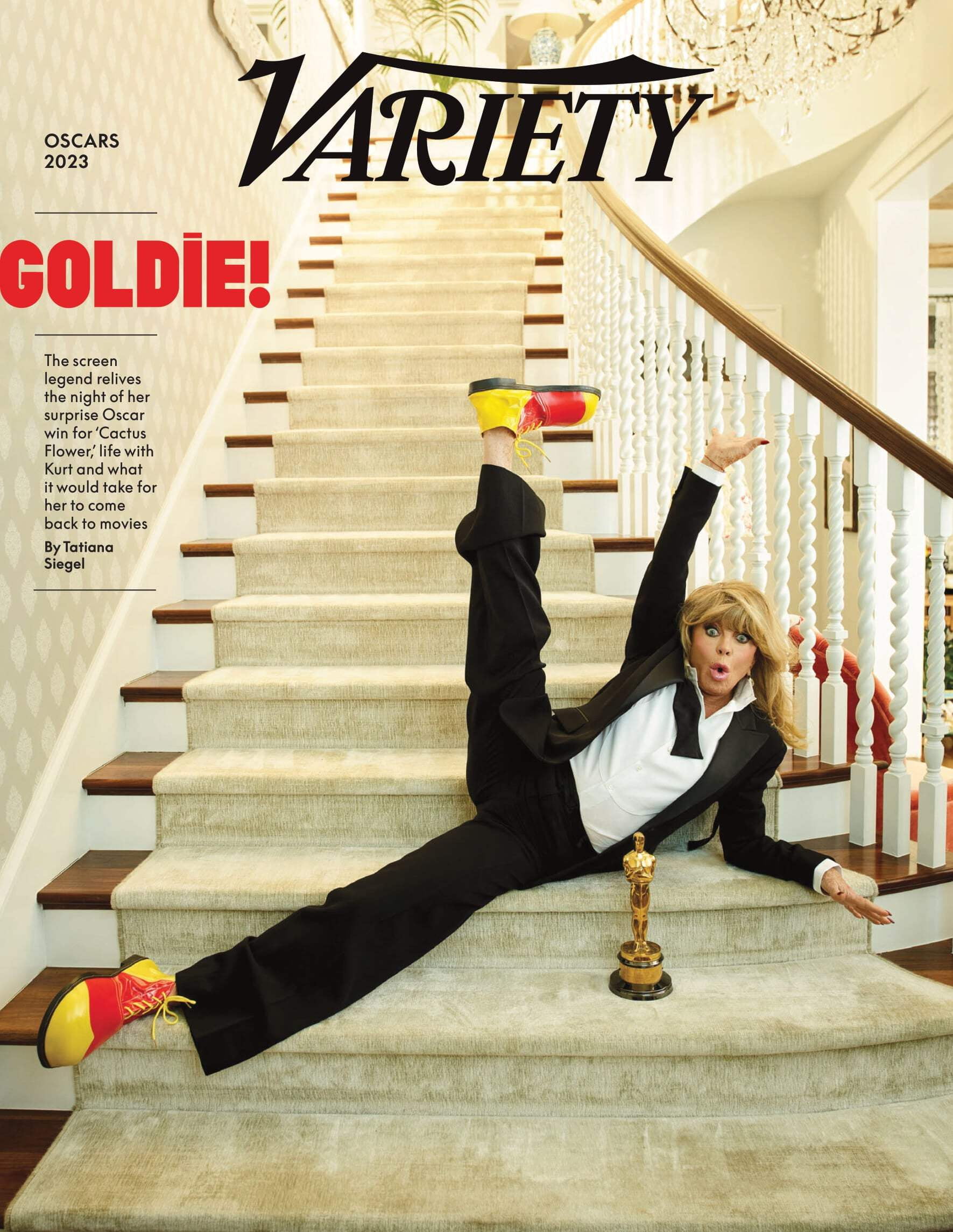 Variety 23.03.08 Edition Oscars 2023, Goldie Hawn Relives Surprise