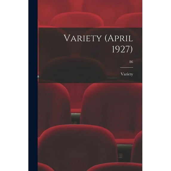 Variety (April 1927); 86, (Paperback)