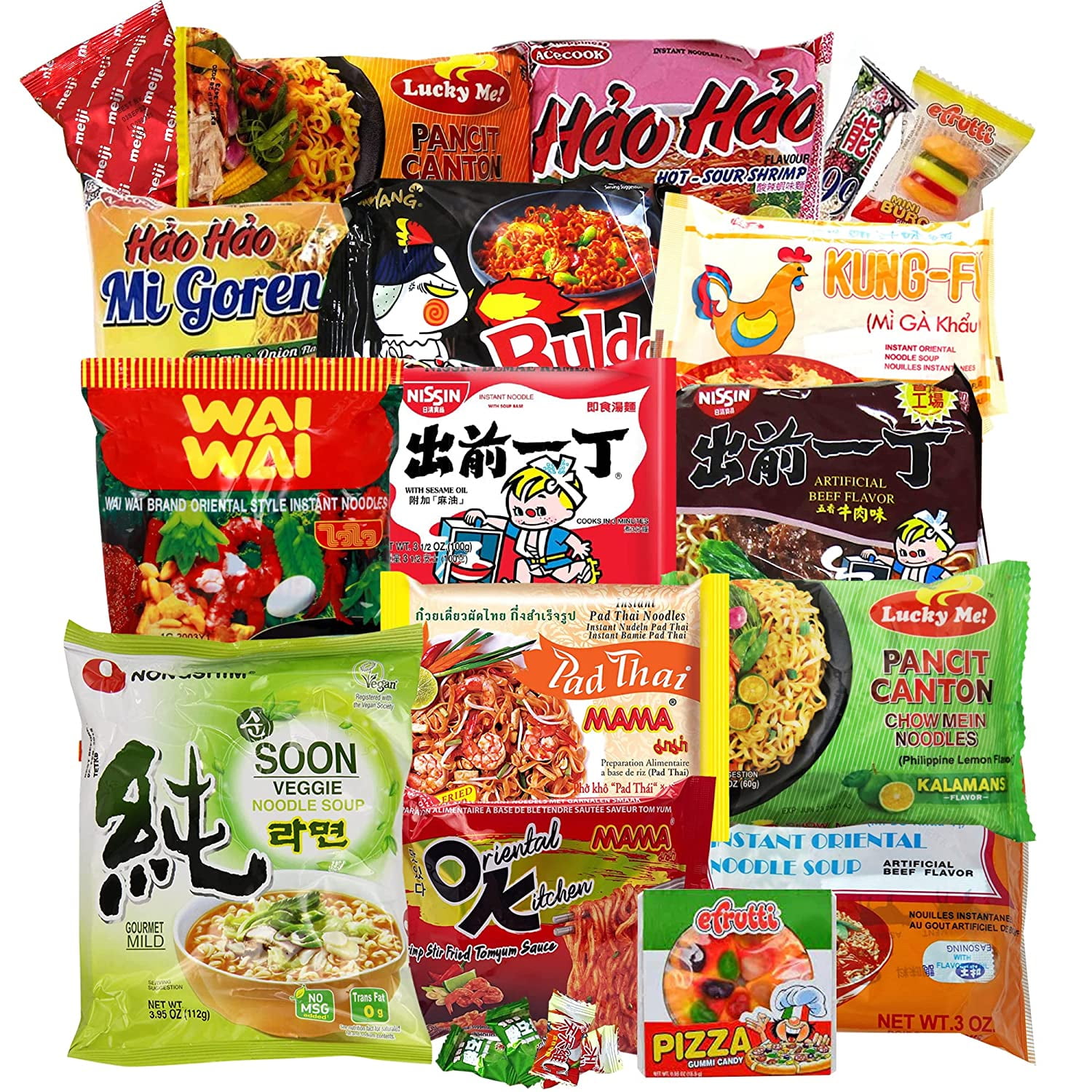 Variety Asian Instant Ramen Bundle | Samyang, Nissin, Nong-shim