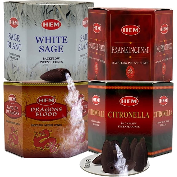 Variety Backflow Incense Cones for Waterfall and Mat Bundle Inciensos Aromaticos|Incienso|Inciense|Insienso