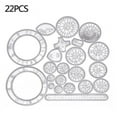 thumbnail image 1 of Variety Kaleidoscopic Set Multi-function Drawing Hollow Drawing Template Tool Drawing Flower Ruler Children Student Ruler, 1 of 9