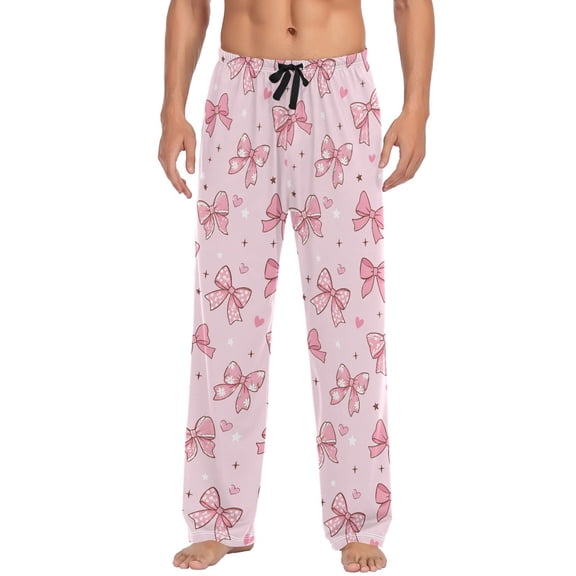 Variety Of Bow Men's Pajama Pants Lightweight Pjs Bottoms Sleepwear Bottom Pants with Pocket Drawstring