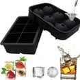thumbnail image 1 of Variety Pack of 2 - Sphere & Square Shape Giant Silicone Ice Cube Molds - Perfect for Whiskey, Cocktails, Bourbon, Soups & Frozen Treats - BPA-free & Designed to Last - Easy Release, 1 of 5