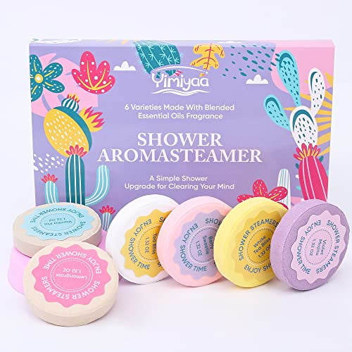 Variety Pack of 6 Shower Bombs with Essential Oils. Self Care and