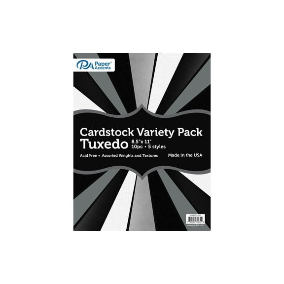 Variety Pack 8.5x11 10pc Tuxedo