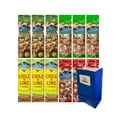thumbnail image 1 of Variety Pack Blue Diamond Almonds 12 Pack, 4 Flavors, Whole Natural, Chile 'n Lime, Wasabi Soy Sauce, Smokehouse, Healthy Snack Pack, 1.5 oz Bags, with 5.25x3.2x8 Blue Gift Paper Bag, 1 of 4