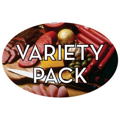 Variety Pack Food Store Labels 1.25