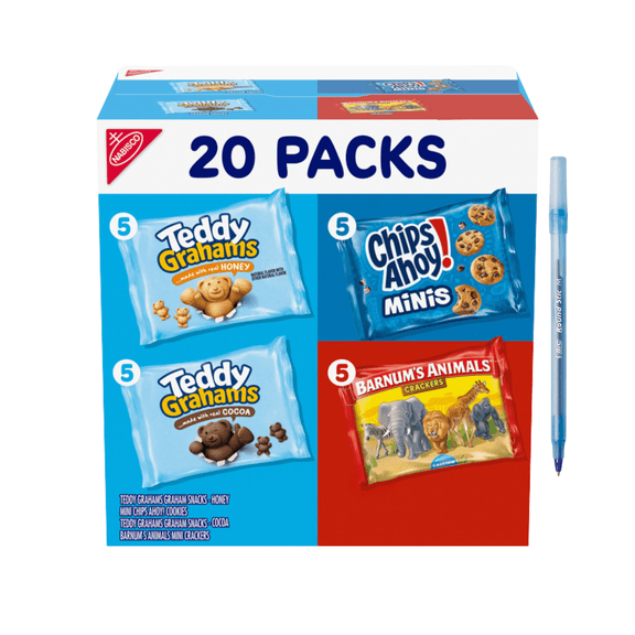 Variety Pack Fun Shapes! Cookies & Crackers, 5 Varieties 1 oz 20ct