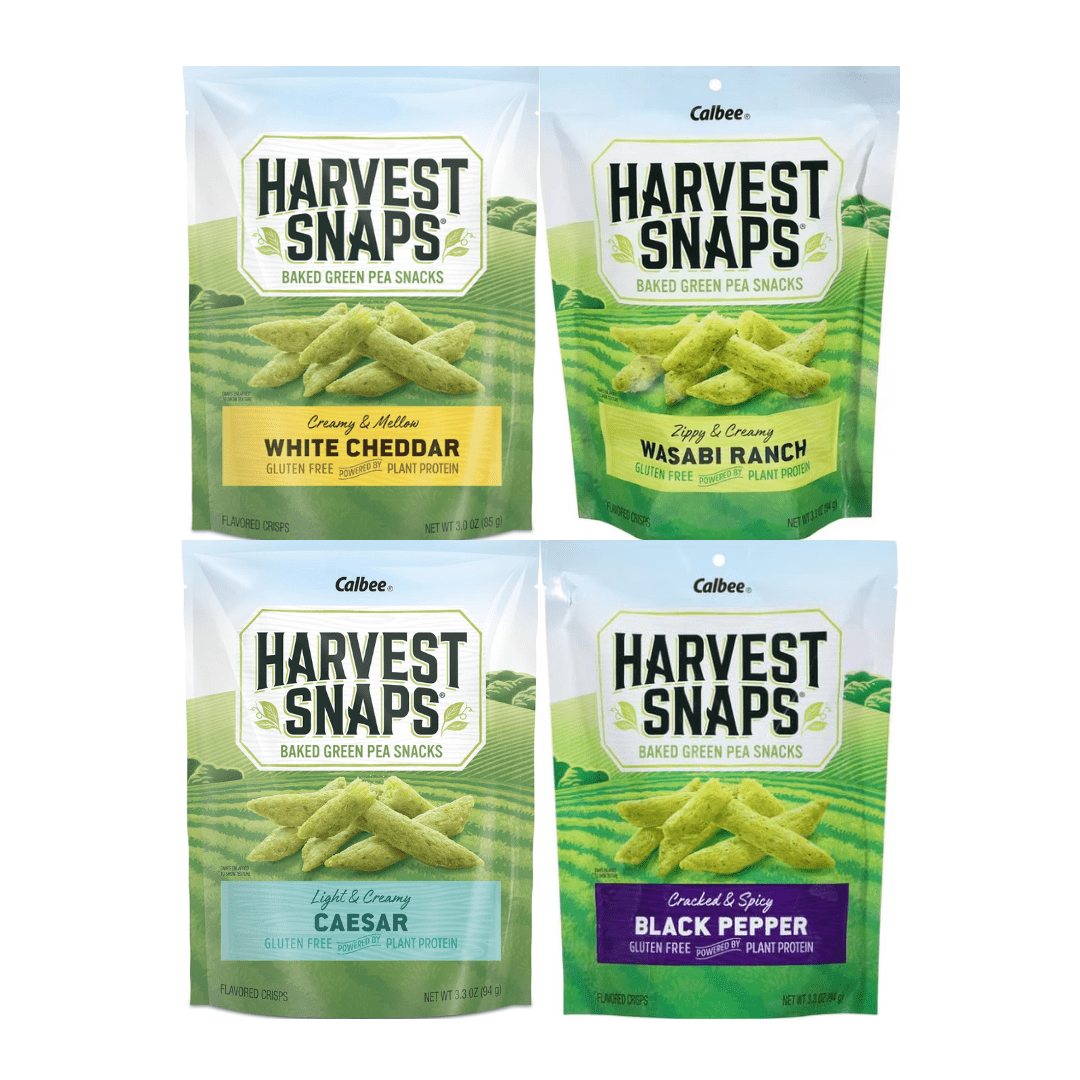 Variety Pack Harvest Snaps Veggie Chips White Cheddar, Wasabi Ranch