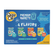 Salty Cat Premium Corn-Free Salmon, Chicken, Duck & Ocean Fish Flavor Mince in Gravy Wet Cat Food Variety Pack, 156 oz (12 Pack)