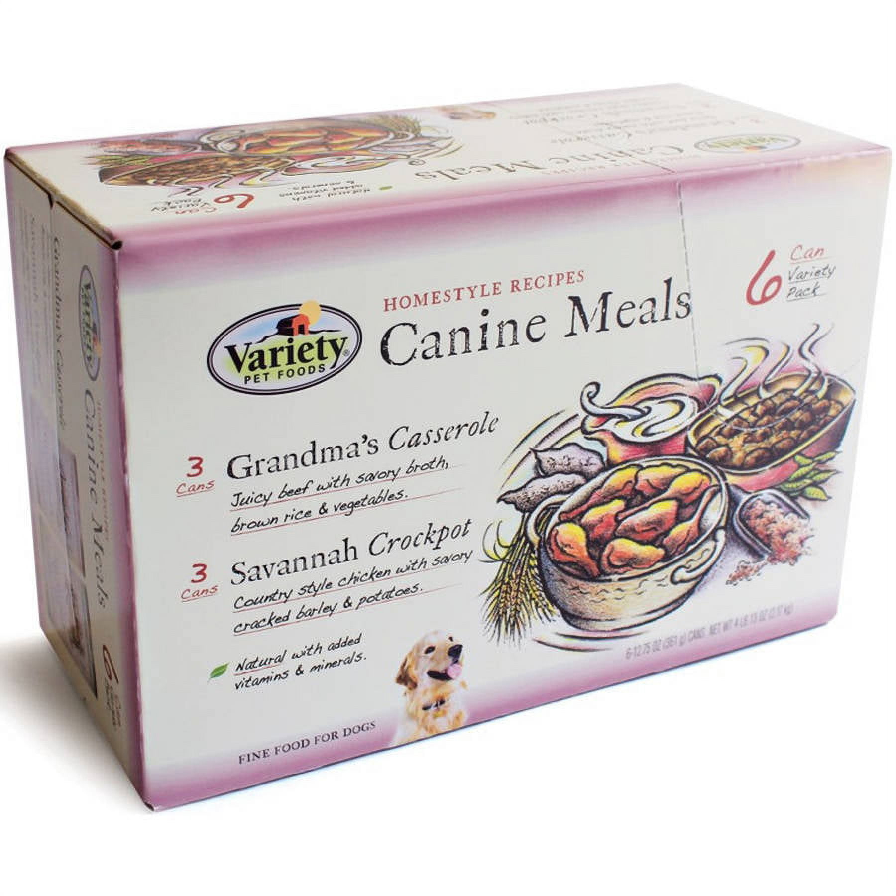 Variety Pet Foods Homestyle Recipes Canine Meals Original Beef