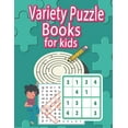 Variety Puzzle Books For Kids Mixed Smart Games (Word Search, Sudoku