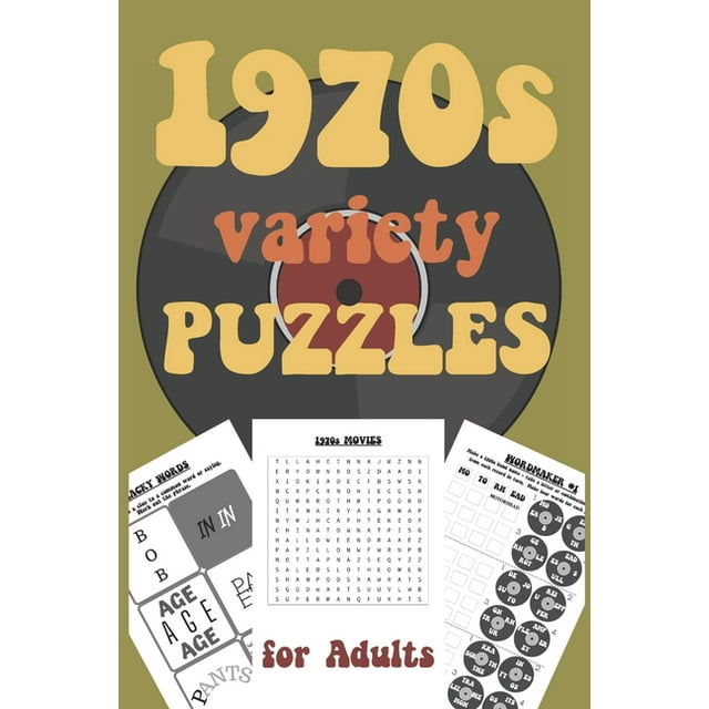 Variety Puzzle Books for Adults 1970s Variety Puzzles for Adults