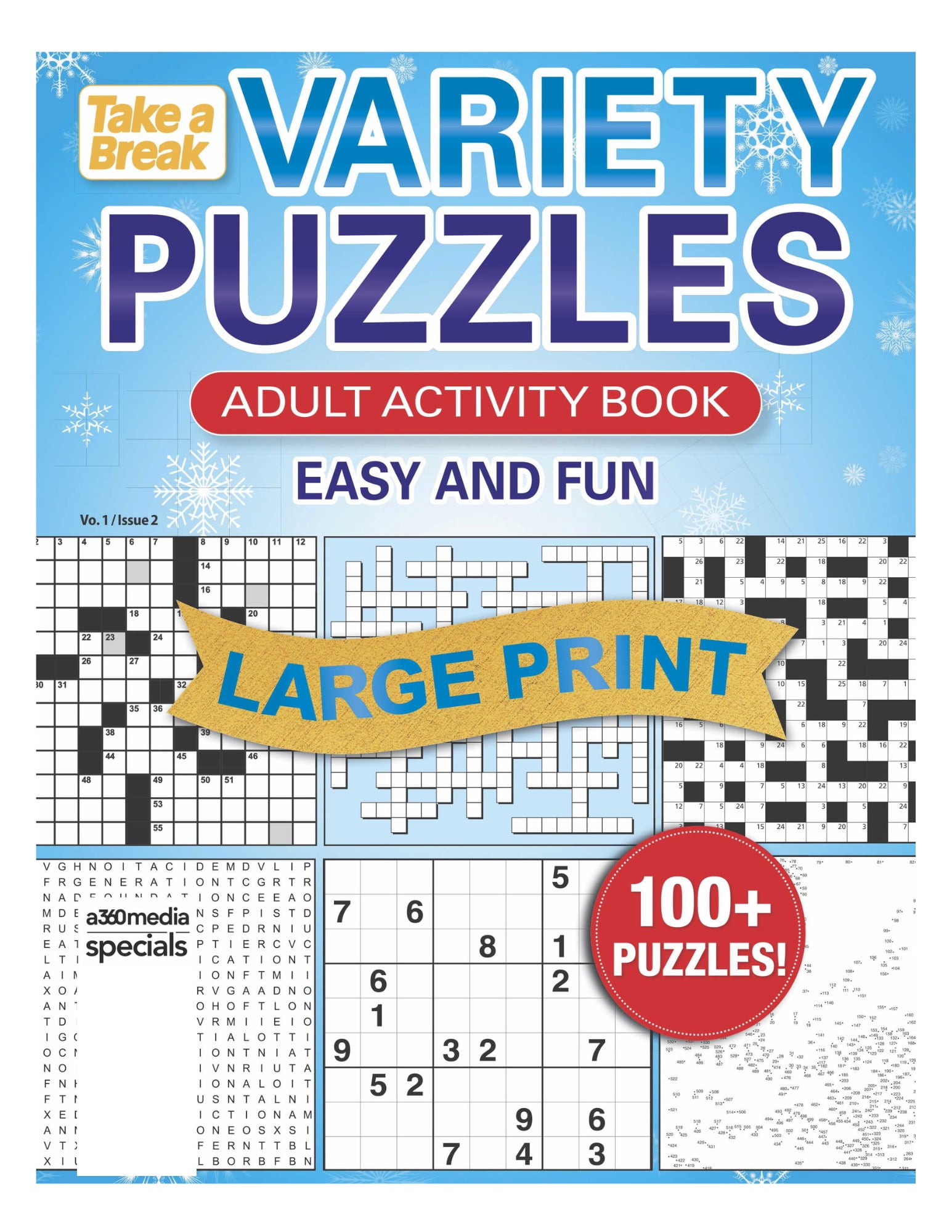 Fun Ouzzles Variety Puzzles Large Print - Vo. 1 / Issue 2: Unplug and Unwind! Adult ...