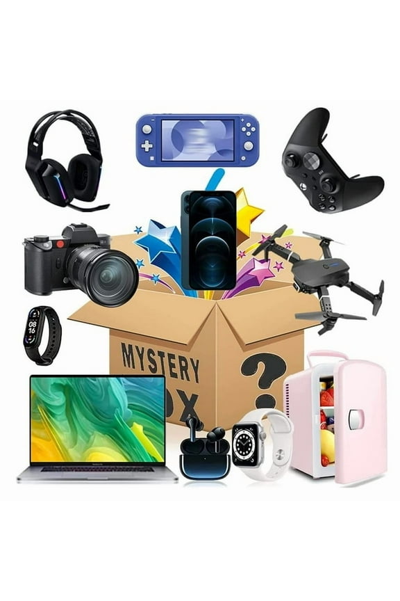 Variety Tech Decorative Box: Assorted Mix of 2-25 Electronics & Gadgets for Display - Includes Popular Digital Devices