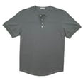thumbnail image 1 of VarietyAthletics Mens Soft Pima Cotton Elastic Sleeve Cuff Classic Henley T-Shirt, 1 of 2
