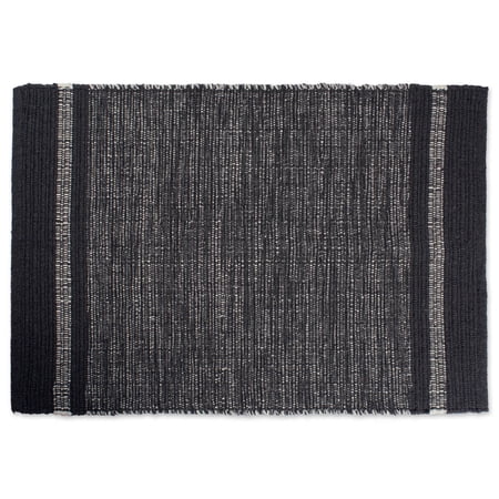 DII Varigated Gray Recycled Yarn Rug