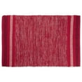 thumbnail image 1 of Varigated Red Recycled Yarn Rug 2x3-ft, 1 of 5