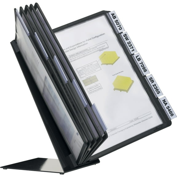 Vario Desk Unit 10 - Support Letter 8.50" X 11" Media - Sturdy, Rugged, Anti-glare - Black - 1 Each