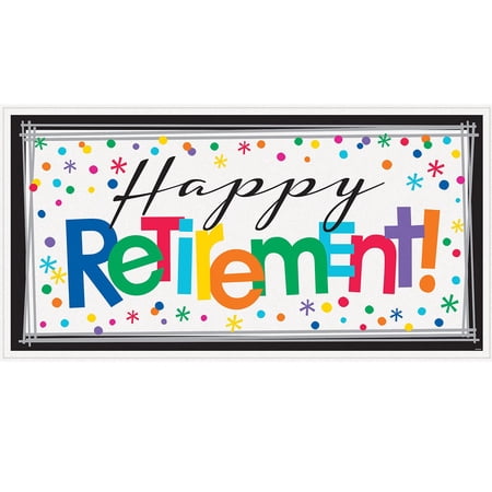 Various 120221 Happy Retirement Retirement, Multicolor, 10.5", 0 lb