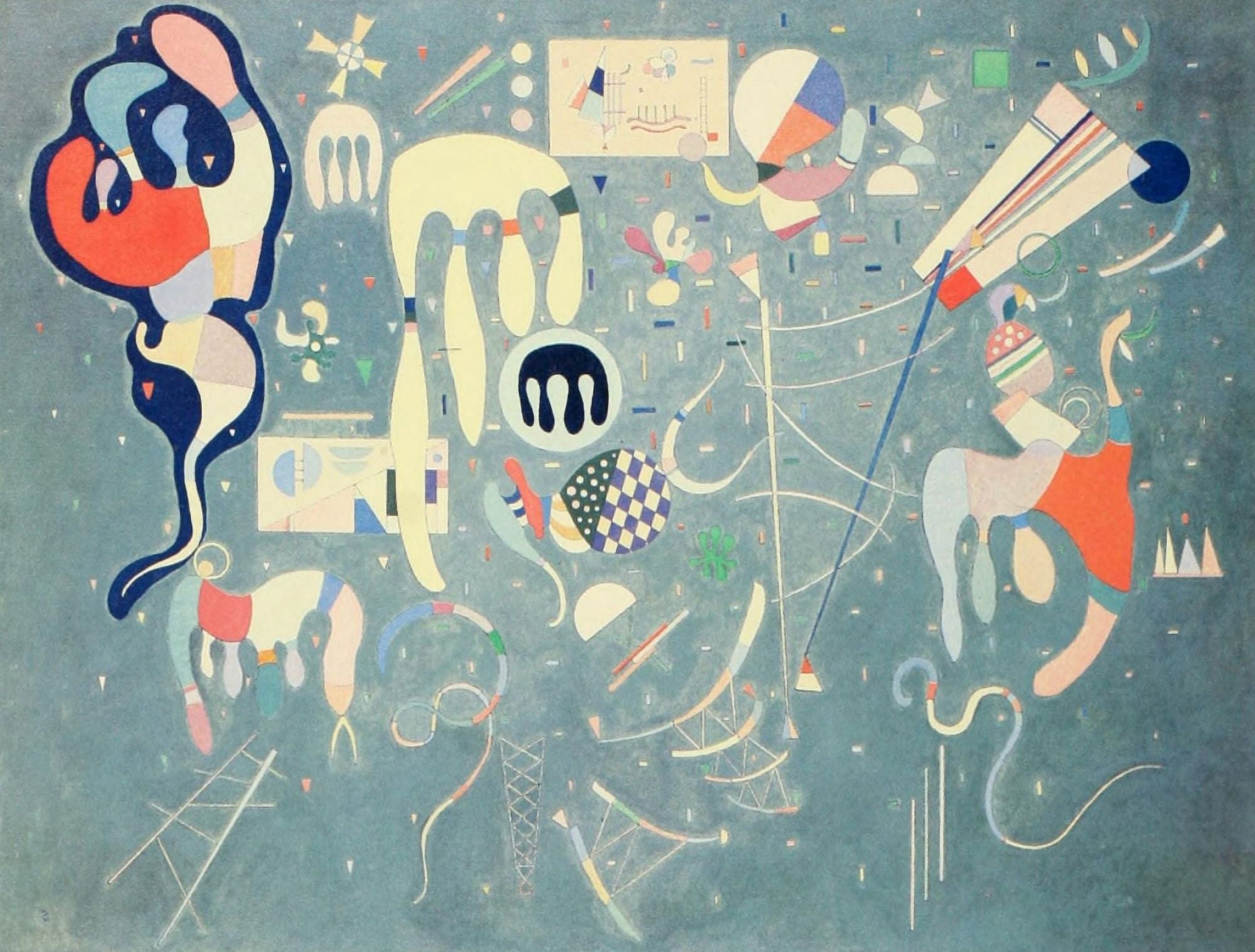 Various Actions 1941 Canvas Art - Wassily Kandinsky (18 x 24)